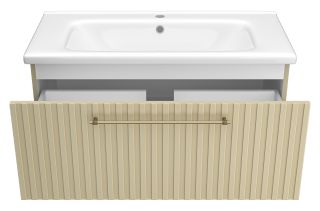 Подвесная тумба под раковину Brevita Alicante ALI-09090-4601Я 90см капучино